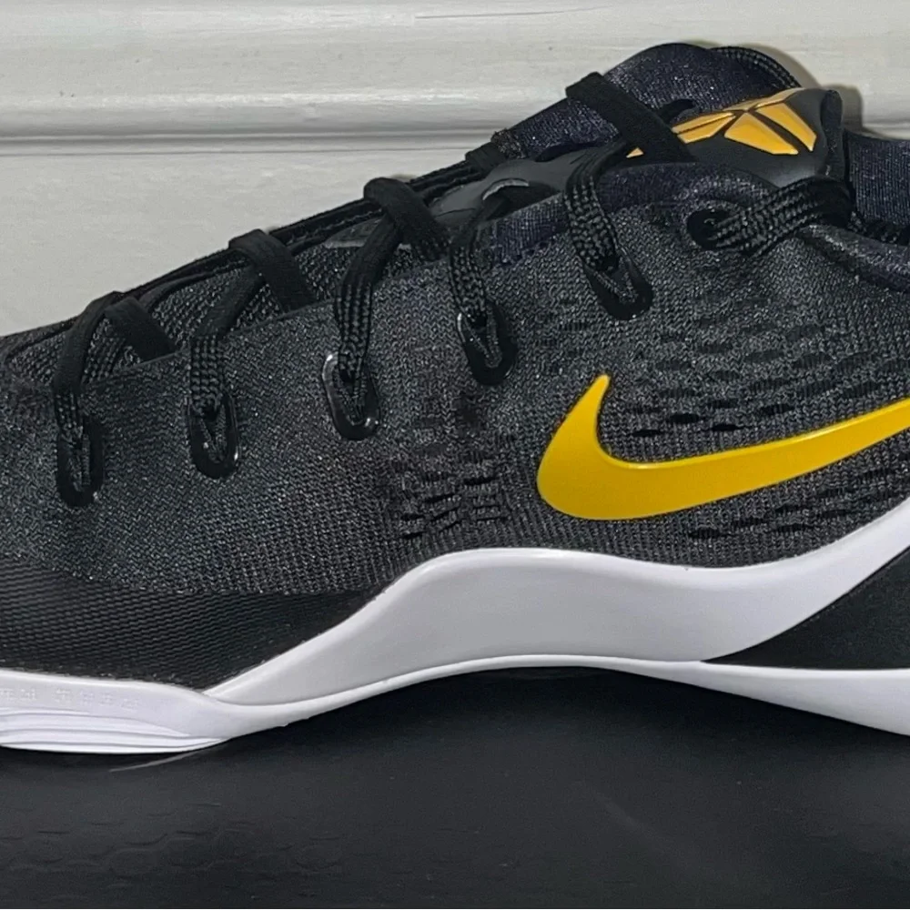 Nike Kobe 9 Protro Em TB Black & Yellow Athletic Shoe